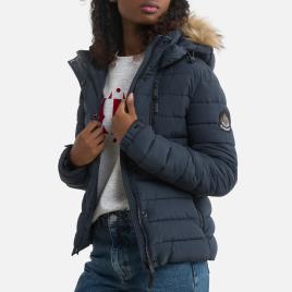 Superdry Blusão curto com capuz e fecho 