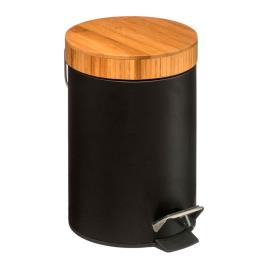 CAIXOTE DO LIXO WC BAMBU PRETO 3L COLEÇÃO 