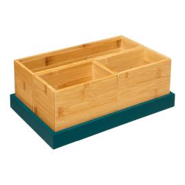 ORGANIZADOR CASA DE BANHO VERDE PETROL. COLEÇÃO COLORS