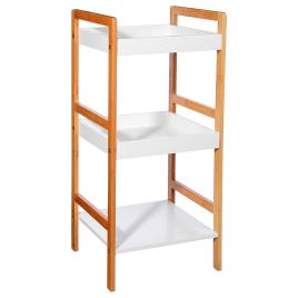 ORGANIZADOR PARA CASA DE BANHO 3 NIVEIS BAMBÚ 80X36X33CM