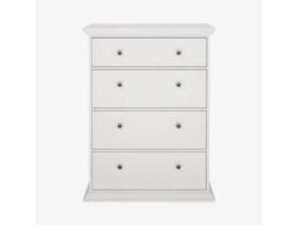 Cómoda Paris VIVA Aglomerado de Madeira Branco (86.3x51.6x115.6cm)