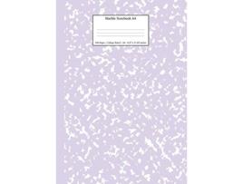 Livro Marble Notebook A4 Lilac Purple College Ruled Journal Pastel Stationery Notebooks A4 de Young Dreamers Press (Inglês)