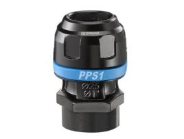 Conector reto de alumínio com rosca cilíndrica fêmea para tubos - Ø 25 mm - PREVOST - PPS1 MF2534