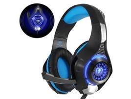 Beexcellent GM-1 PS4 Gaming Headset com microfone premium anti-ruído áudio estéreo baixo lâmpada LED videogames MARQUE