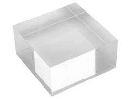 Bloco Acrílico DEFLECTO Transparente 100 X 100 X 25 Mm