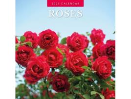 Livro Roses 2025 Square Wall Calendar de Red Robin (Inglês)