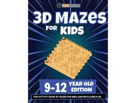 Livro 3D Mazes For Kids 912 Year Old Edition Fun Activity Book Of Mazes For Girls And Boys 912 de Brain Trainer (Inglês)