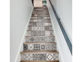 conjunto de 13 peças 3D autoadesivos para escada geométrica adesivos para decoração de casa TEMPSA