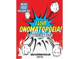 Livro Comic Coloring Book I Love Onomatopoeia de Matt Steel (Inglês)