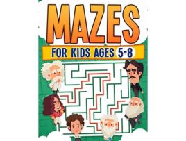 Livro Mazes For Kids Ages 58 Kids Activity Book Challenging Maze Book For All Levels Large Print Great Gift Paperback de Rr Publishing (Inglês)