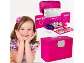 Conjunto Trunk Toiletry 25 acessórios para crianças Estojo de estilo definitivo