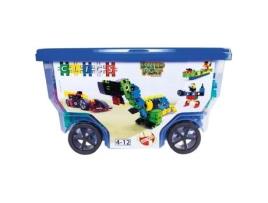 Jogo de construção Rollerbox 15 em 1 - CLICS - 305 cliques - 72 acessórios - brinquedos infantis STEM