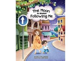 Livro The Moon is Always Following Me de Julie Cangialosi (Inglês)