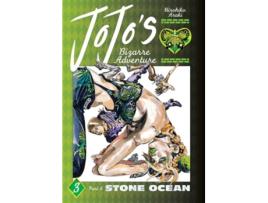 Livro JoJos Bizarre Adventure Part 6--Stone Ocean, Vol. 3 de Hirohiko Araki (Inglês - Capa Dura)