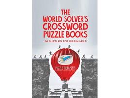 Livro The World Solvers Crossword Puzzle Books 86 Puzzles for Brain Help de Puzzle Therapist (Inglês)