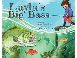 Livro Laylas Big Bass de Laura Bartolozzi (Inglês)