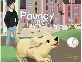 Livro Pouncy the Peppy Puppy de Jon Young (Inglês)