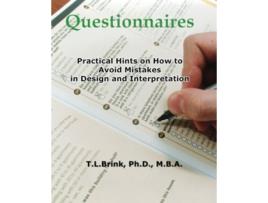 Livro Questionnaires Practical Hints on How to Avoid Mistakes in Design and Interpretation de T L Brink Phd (Inglês)