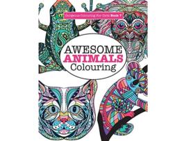 Livro Gorgeous Colouring for Girls Awesome Animals Colouring de Elizabeth James (Inglês)