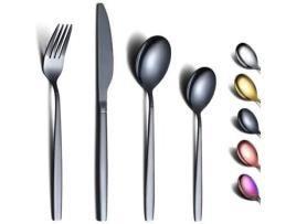 Talheres de aço inoxidável 24 peças adequados para 6 pessoas Conjunto de talheres ocidentais BERGLANDER