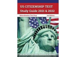 Livro US Citizenship Test Study Guide 2021 and 2022 de Greg Bridges (Inglês)