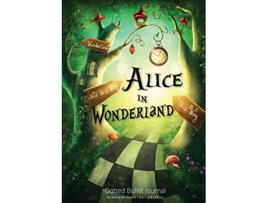 Livro Alice in Wonderland Dotted Bullet Journal Medium A5 583X827 de Blank Classic (Inglês)
