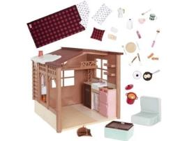 Chalé de esqui Our Generation - Brinquedo de boneca - Vários acessórios - Branco