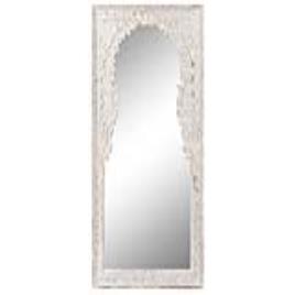 Espelho de parede  Branco Madeira MDF (70 x 4 x 120 cm)