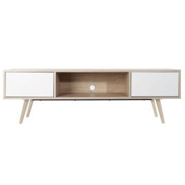 Móvel de TV  Branco Metal Madeira MDF (160 x 40 x 50 cm)