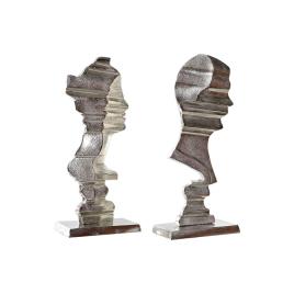Figura Decorativa  Alumínio (2 pcs) (22.5 x 12.5 x 52 cm)
