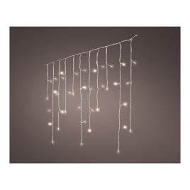 CORTINA LED  ICICLE LIGHTS QUE PISCA 580CM 240L LUZ QUENTE