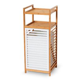 ARMÁRIO BAMBU COM PRATELEIRAS E CESTO 90,5X36,8X33,5CM JOBGAR
