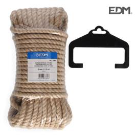 ROLO 15M. CORDA NATURAL JUTA BIO. 3 CABOS. CALIBRE 8 MM 