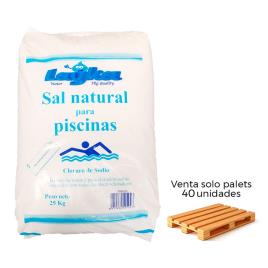 SACO DE 25KG DE SAL NATURAL PARA PISCINAS.