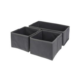 CAIXAS DE ARRUMAÇÃO DE TECIDO PARA ARMÁRIO (SET 3 PEÇAS)