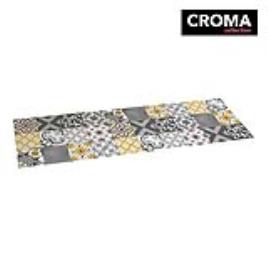 TAPETE VINILICO CROMA PATCH CINZENTO- AMBAR 60X200CM