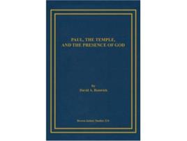 Livro Paul the Temple and the Presence of God de David A Renwick (Inglês)
