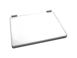 Tábua de corte de polietileno com batente - BISETTI - BIS830060 - Branco, Aço Inoxidável