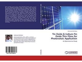 Livro Tin Oxide IndiumTin Oxide Thin Films for Photovotaic Application An Optoelectrical Study de Anshuman Borthakur (Inglês)
