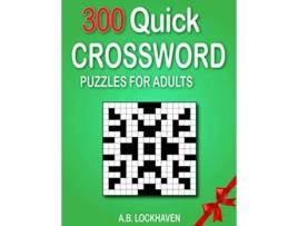 Livro 300 Quick Crossword Puzzles for Adults Coloring and Activity Books de Ab Lockhaven (Inglês)