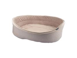 Cesta oval interior macia Newton gama todos os tamanhos LOVE STORY - Ecru - C 50 x l 33 x A 13,5 cm