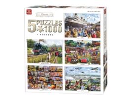 Puzzle KING Classic Collection 5In1 1000 Peças História