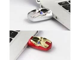 Homem de Ferro Usb Flash Drive Pen Drive Disco U128Gb Dourado GAAK
