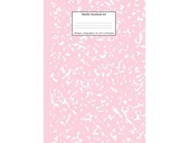 Livro Marble Notebook A4 Pastel Pink College Ruled Journal Pastel Stationery Notebooks A4 de Young Dreamers Press (Inglês)