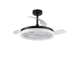 Ventilador DC CABILDO Preto Led Integrado 78W Função Reversa AKUNADECOR