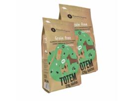 Pack 2x Ração Natural Superpremium Grain Free de frango e pato 12 kg Planeta Huerto