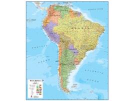 Livro America south laminated de Maps International (Inglês)