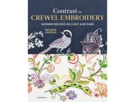 Livro Contrast in Crewel Embroidery de Tatiana Popova (Inglês)