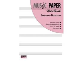Livro MUSIC PAPER NoteBook Standard Notation de Ashkan Mashhour (Inglês)