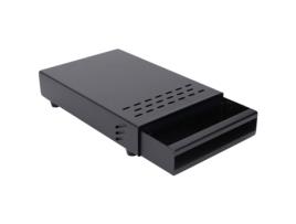 Caixa de torneio de aço inoxidável SY GO (preto 18 x 28 x 5 cm)